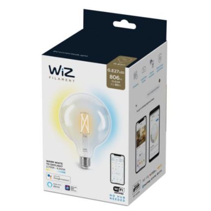 Dimbare LED Lamp FILAMENT G125 E27/7W/230V 2700-6500K CRI 90 Wi-Fi - WiZ
