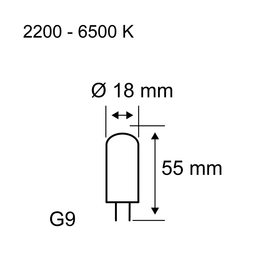 Dimbare LED-lamp G9/4W/230V 2200-6500K - Paulmann 28820