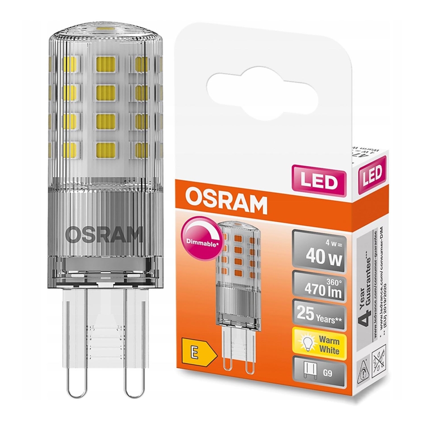 Dimbare LED Lamp G9/4W/230V 2700K - Osram