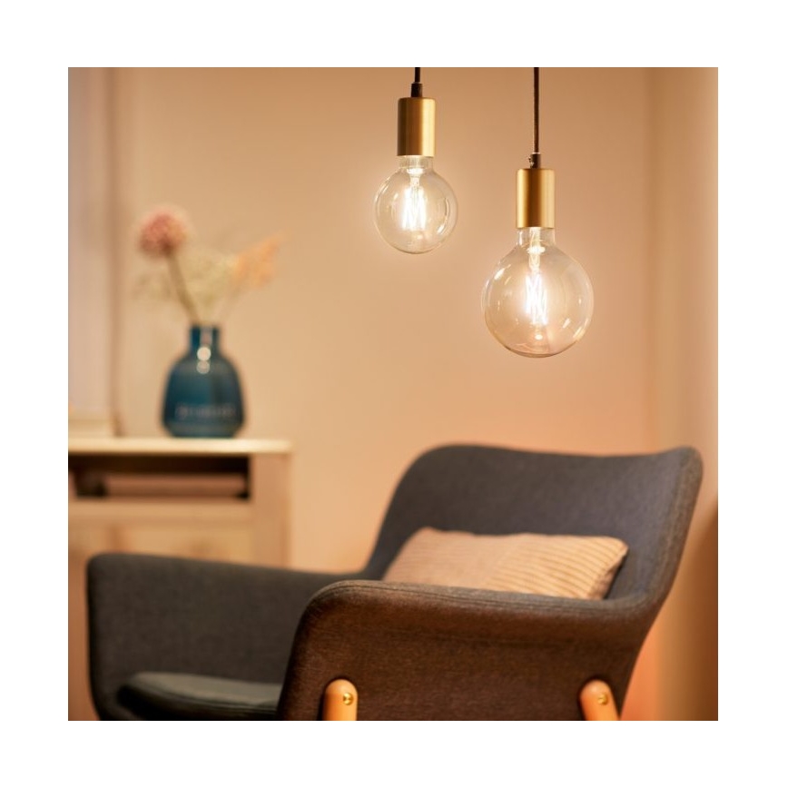 Dimbare LED Lamp FILAMENT G95 E27/6,7W/230V 2700-6500K CRI 90 Wi-Fi - WiZ