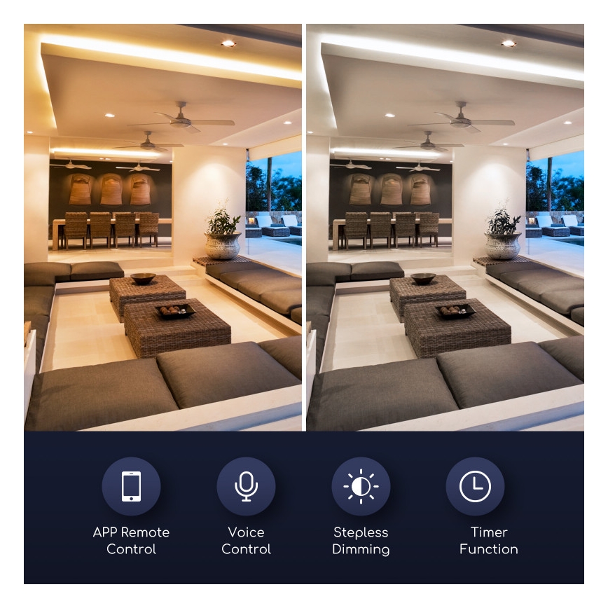 Dimbare LED Lamp GU10/7W/230V 3000-6500K Wi-Fi - Aigostar