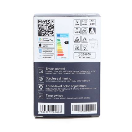 Dimbare LED Lamp GU10/7W/230V 3000-6500K Wi-Fi - Aigostar