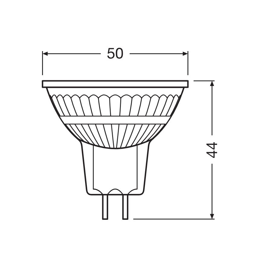 Dimbare LED Lamp GU5,3/3,4W/230V 2700K CRI 90 - Osram