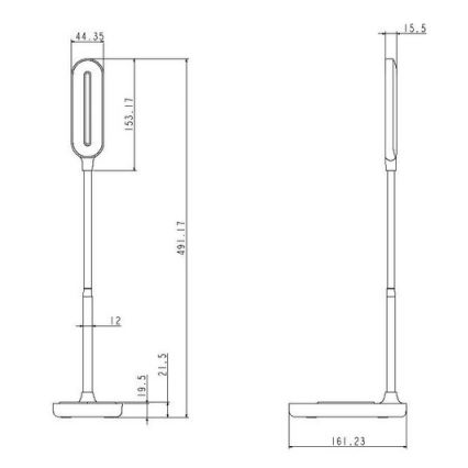 Dimbare LED Tafel Lamp met Touch Aansturing en Draadloos Opladen OCTAVIA LED/7W/230V wit