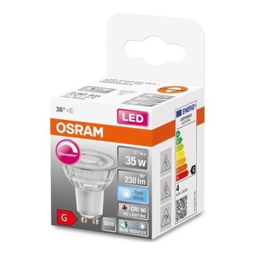 Dimbare LED Lamp PAR16 GU10/3,7W/230V 4000K CRI 90 - Osram