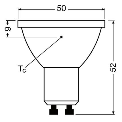 Dimbare LED Lamp PAR16 GU10/3,7W/230V 4000K CRI 90 - Osram