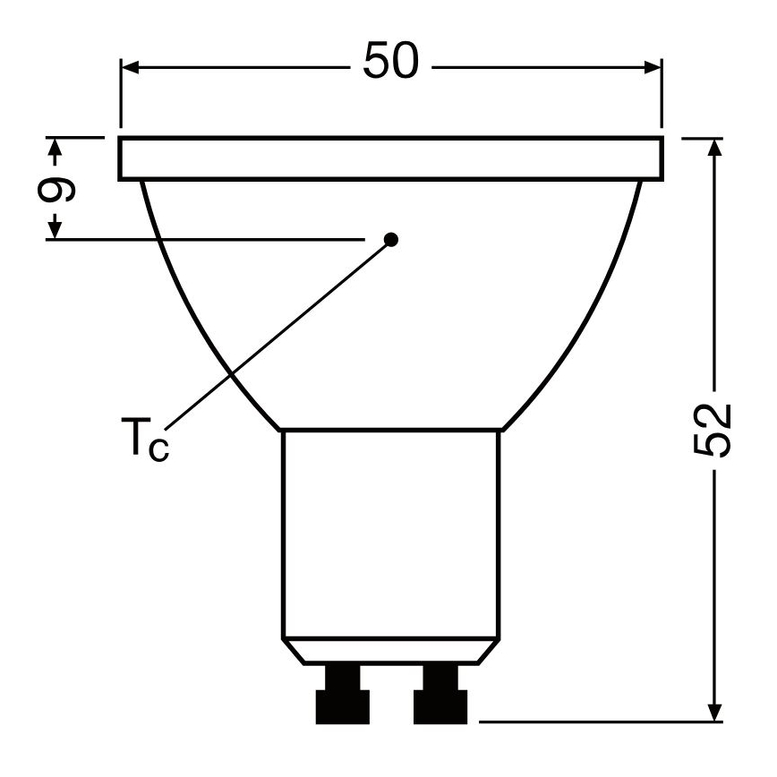 Dimbare LED Lamp PAR16 GU10/3,7W/230V 4000K CRI 90 - Osram