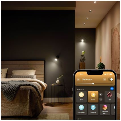 Dimbare LED Lamp Philips Hue White Ambiance GU5,3/MR16/5,1W/12V 2200-6500K