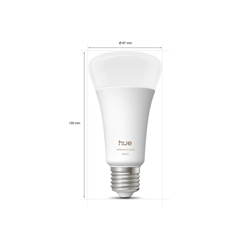Dimbare LED-lamp Philips Hue WHITE AND COLOR AMBIANCE E27/11,8W/230V 1000-20000K
