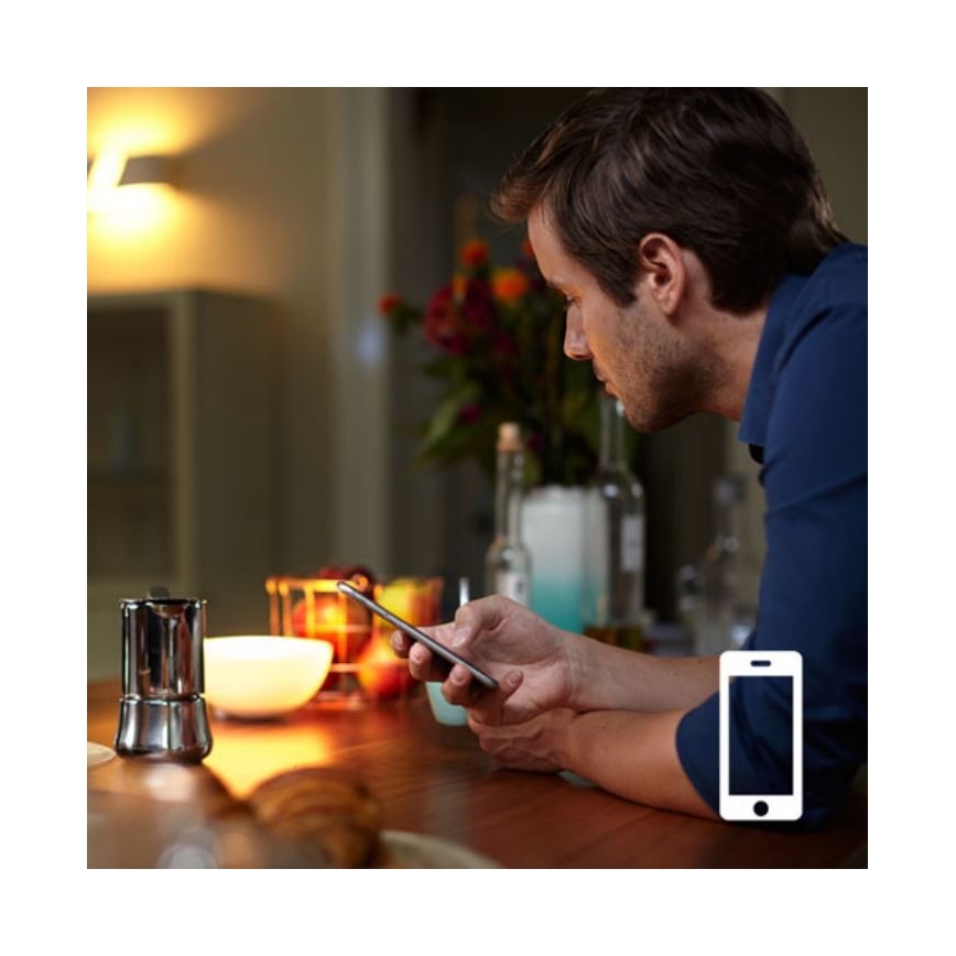 Dimbare LED Lamp Philips Hue WHITE A60 E27/9,5W/230V 2700K + afstandsbediening