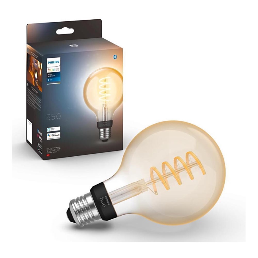 Sicilië escaleren buitenste Dimbare LED Lamp Philips Hue WHITE AMBIANCE G93 E27/7W/230V 2200-4500K |  Lumimania