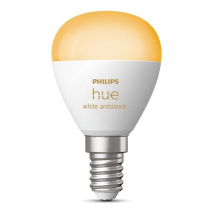 Dimbare LED Lamp Philips Hue WHITE AMBIANCE P45 E14/5,1W/230V 2200-6500K