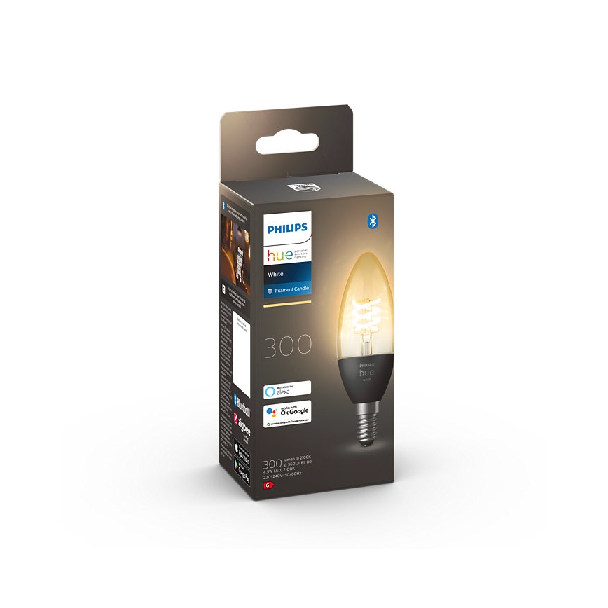 Dimbare LED Lamp Philips Hue WHITE FILAMENT E14/4,5W/230V 2100K