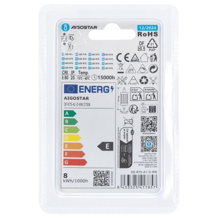 Dimbare LED Lamp R7s/8W/230V 2700K - Aigostar
