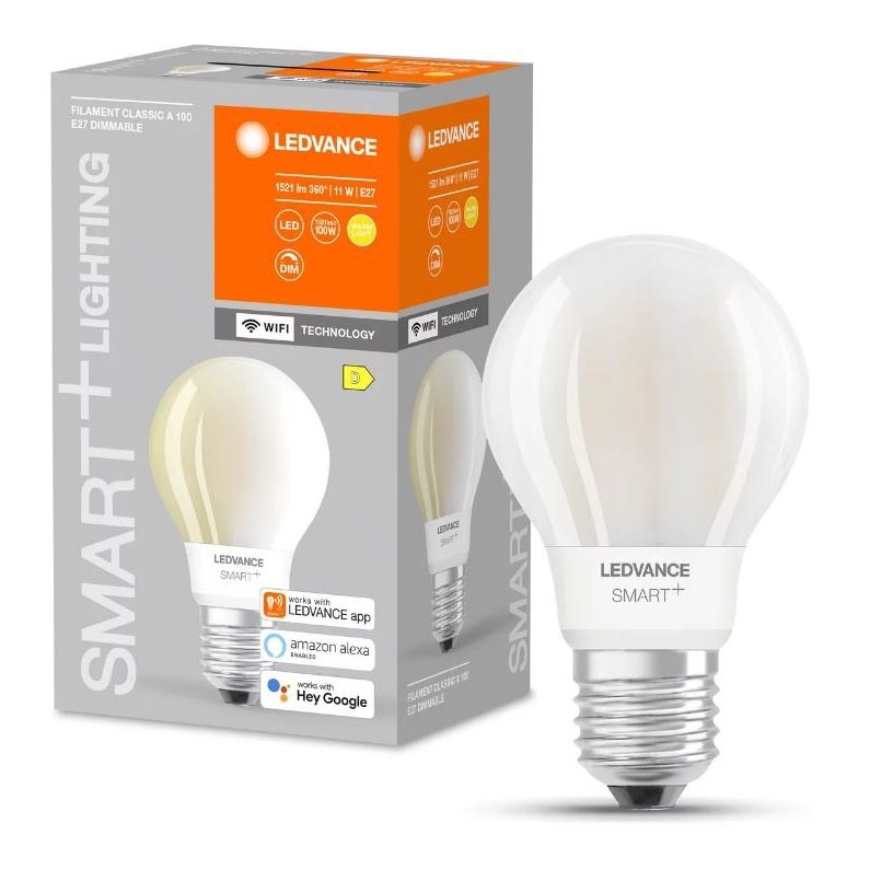 Dimbare LED Lamp SMART+ FILAMENT E27/11W/230V 2700K Wi-Fi - Ledvance