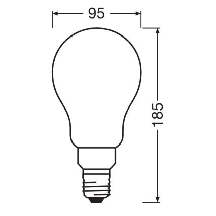 Dimbare LED-lamp STAR E27/24W/230V 4000K - Osram
