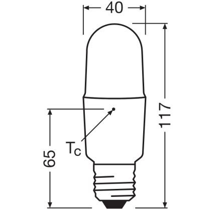 Dimbare LED-lamp STICK E27/11W/230V 4000K CRI 90 - Osram