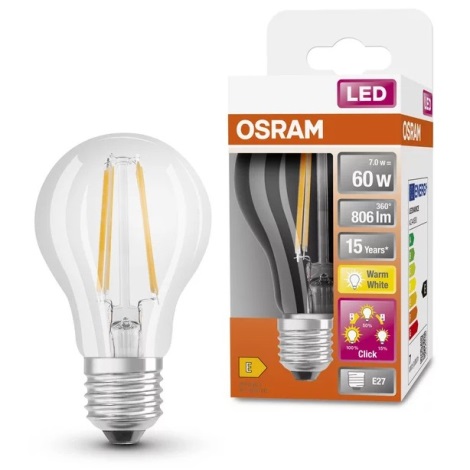 Dimbare LED Lamp VINTAGE A60 E27/7W/230V 2700K - Osram