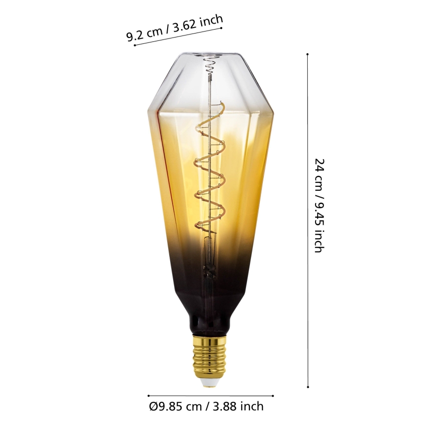 Dimbare LED-lamp VINTAGE E27/4W/230V 1700K beige - Eglo 110236