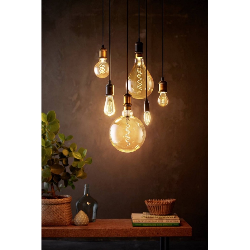 Dimbare LED Lamp VINTAGE Philips G200 E27/7W/230V 2000K
