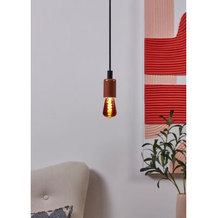 Dimbare LED-lamp VINTAGE ST48 E27/4W/230V 2000K rood - Eglo 110199