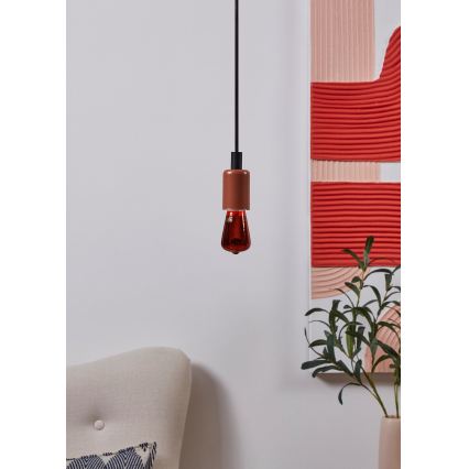 Dimbare LED-lamp VINTAGE ST48 E27/4W/230V 2000K rood - Eglo 110199