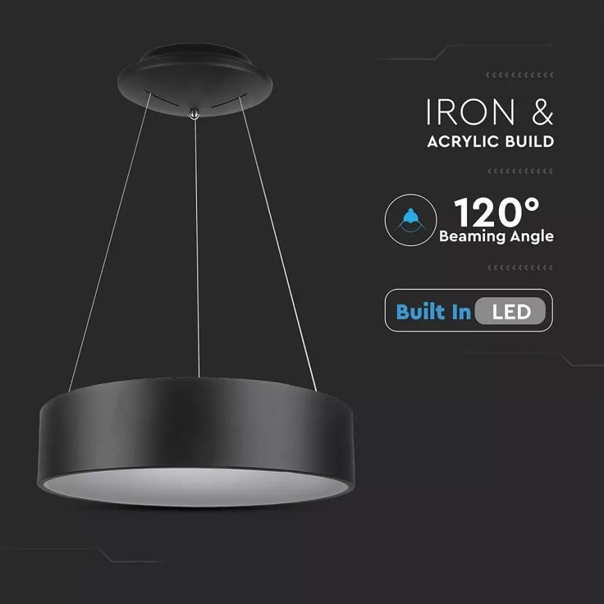 Dimbare LED-pendellamp met kabel LED/20W/230V