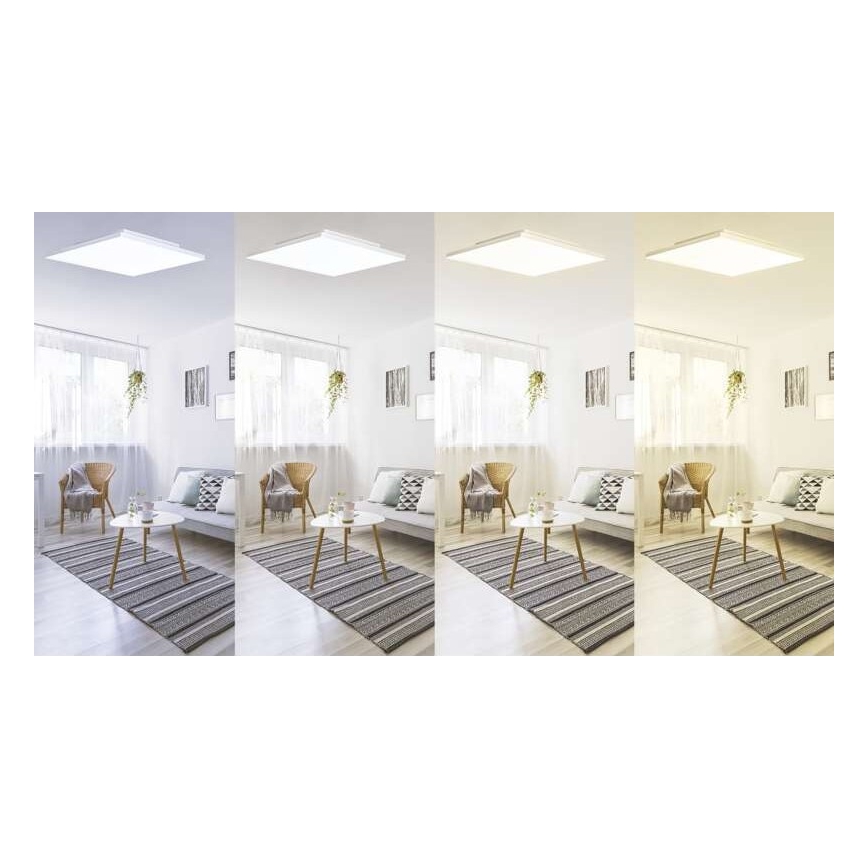 Dimbare LED Plafond Lamp LED/36W/230V + afstandsbediening vierkant