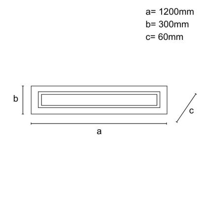 Dimbare LED-plafondlamp 55W/230V 3000-6500K + afstandsbediening