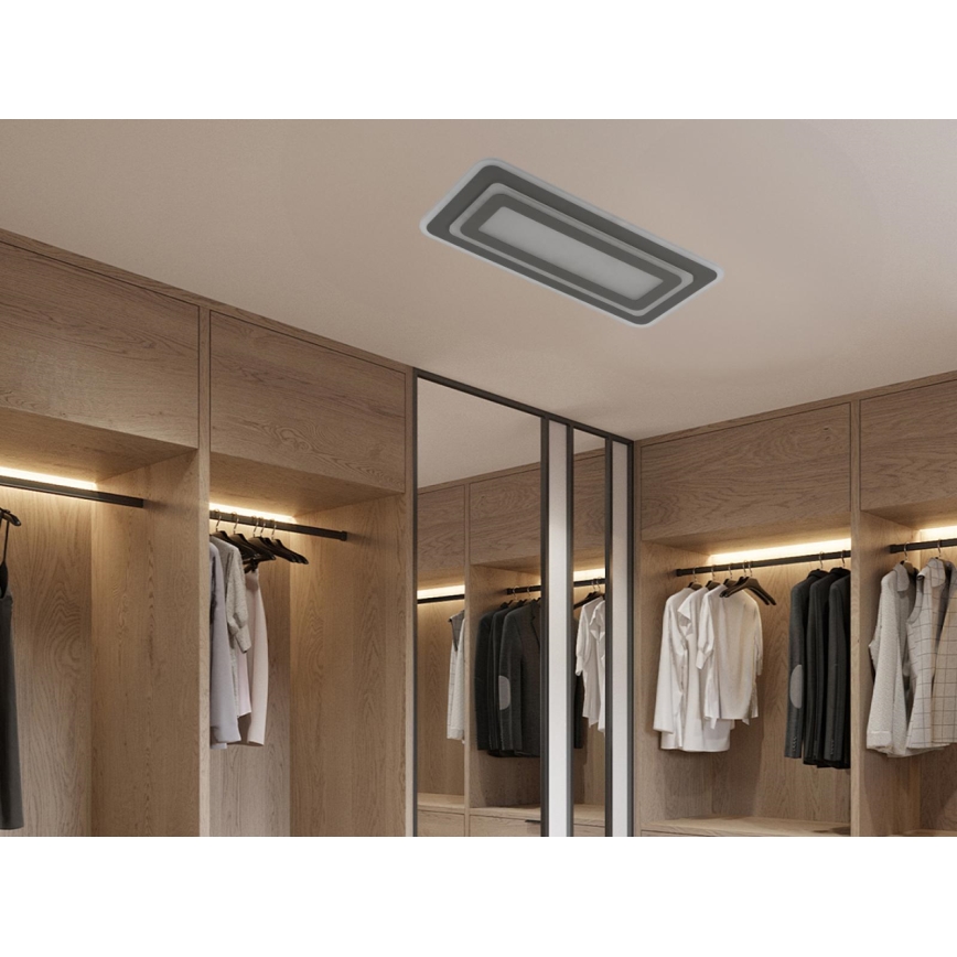 Dimbare LED-plafondlamp LED/85W/230V 3000-6500K grijs + afstandsbediening