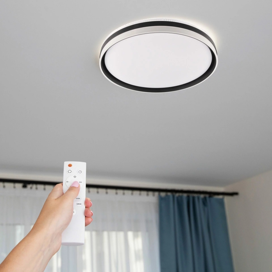 LED Dimbare badkamer plafondverlichting BARBARA LED/72W/230V diameter 48,5 cm 3000-6000K IP44 + afstandsbediening