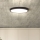 Dimbare LED plafondlamp ESTELA LED/36W/230V diameter 30 cm zwart + afstandsbediening