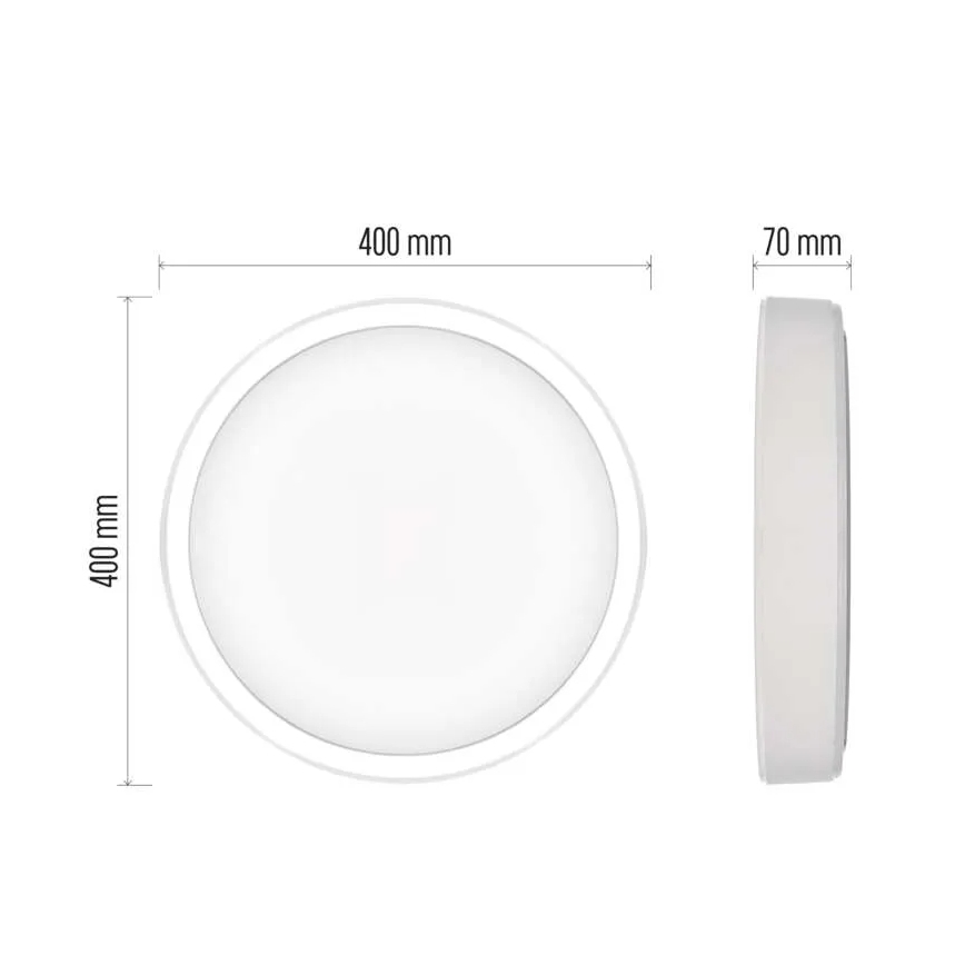 Dimbare LED plafondlamp GoSmart LED/30W/230V diameter 40 cm 2700-6500K Wi-Fi Tuya + afstandsbediening