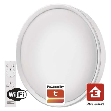 Dimbare LED plafondlamp GoSmart LED/45W/230V diameter 50 cm 2700-6500K Wi-Fi Tuya + afstandsbediening