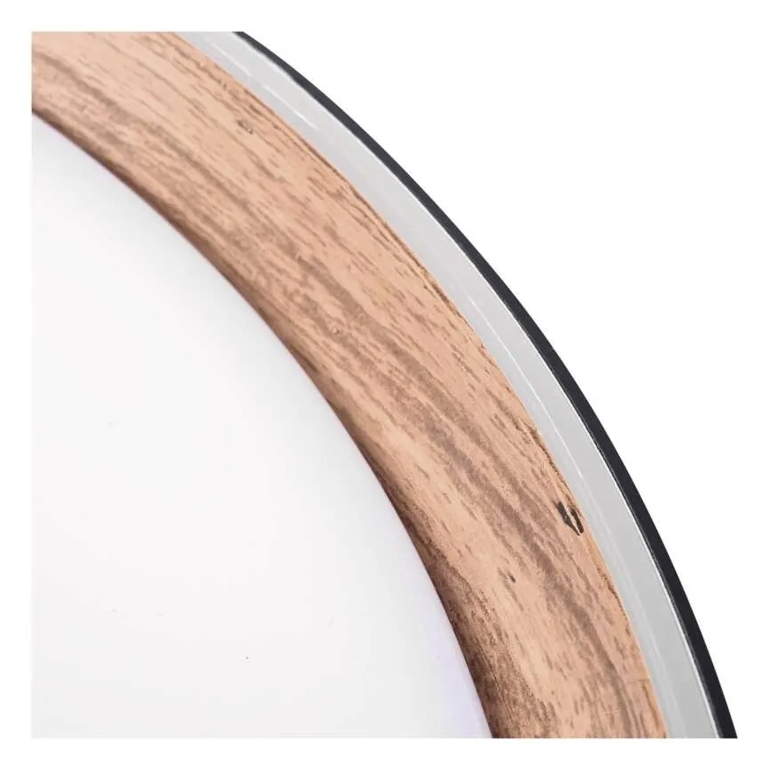 LED dimbare plafondlamp ILVI LED/45W/230V 2700-6500K Ø 50 cm zwart/beige + afstandsbediening