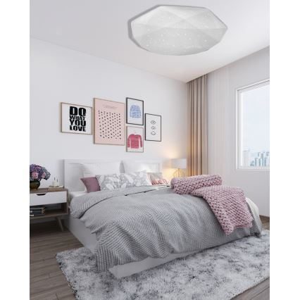 Dimbare LED plafondlamp INDUS LED/60W/230V 2700-6500K diameter 58 cm + afstandsbediening