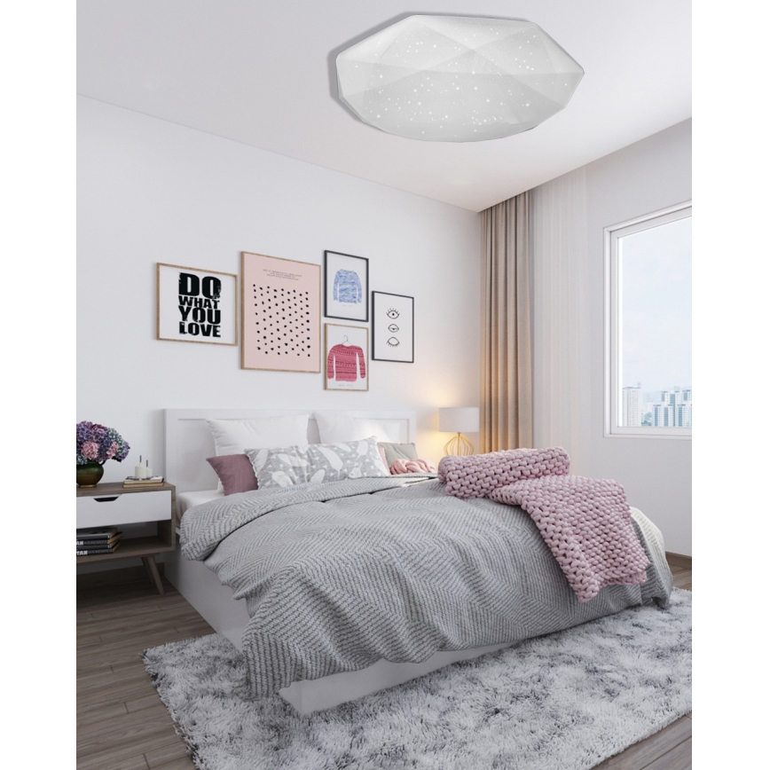 Dimbare LED plafondlamp INDUS LED/60W/230V 2700-6500K diameter 58 cm + afstandsbediening