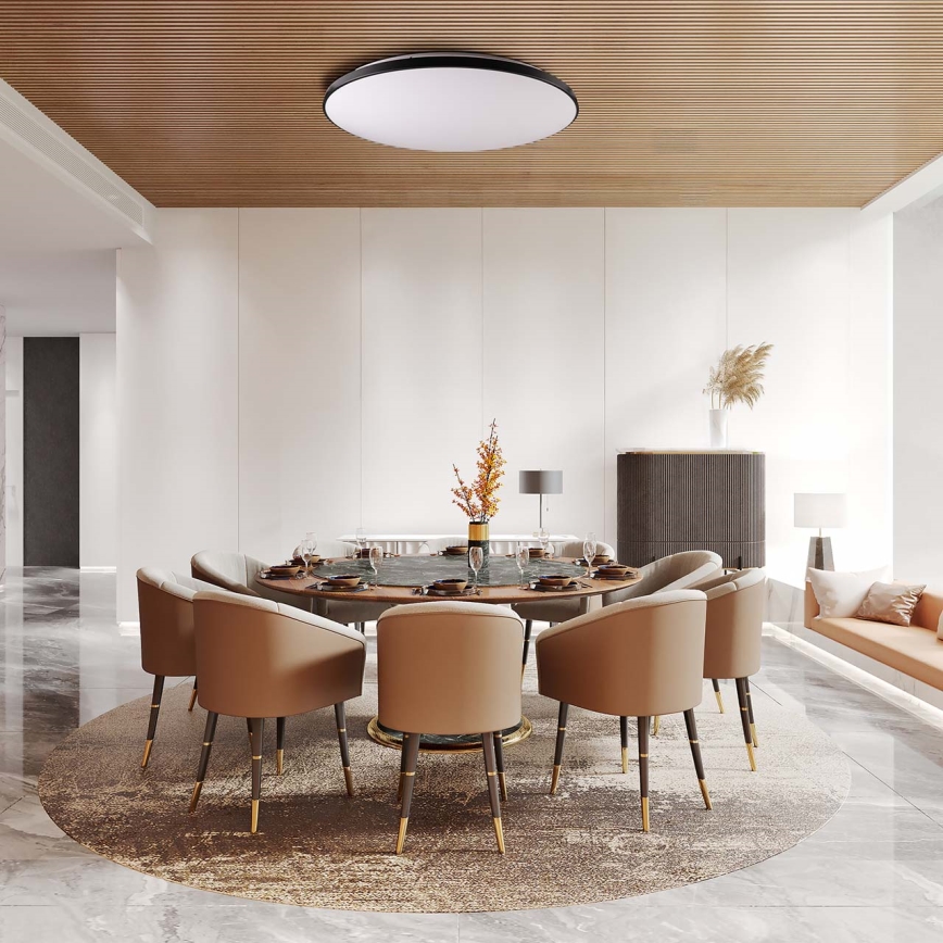 Dimbare LED plafondlamp KERN LED/80W/230V 3000-6000K diameter 80 cm zwart + afstandsbediening