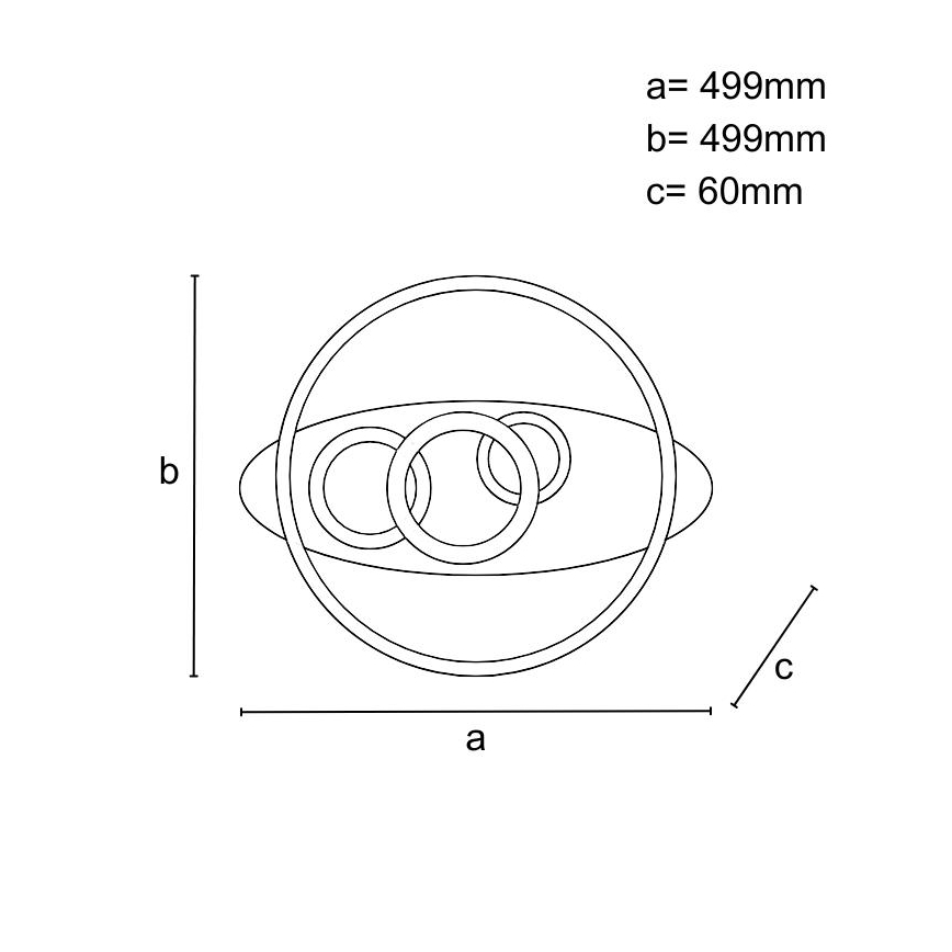 Dimbare LED plafondlamp LED/105W/230V 3000-6500K + afstandsbediening