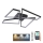 Dimbare LED Plafondlamp LED/115W/230V 3000-6500K zwart + afstandsbediening