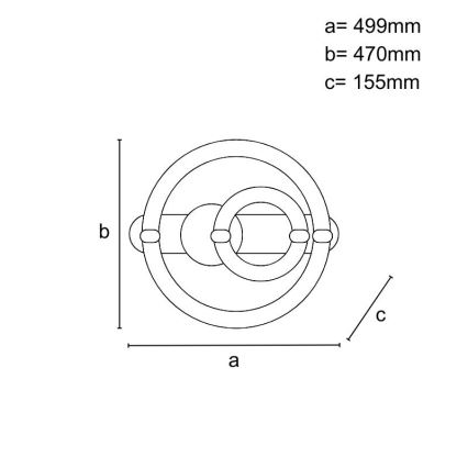 Dimbare LED-plafondlamp LED/120W/230V 3000-6500K + afstandsbediening