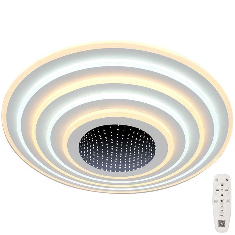 Dimbare LED plafondlamp LED/125W/230V 3000-6500K diameter 50 cm + afstandsbediening