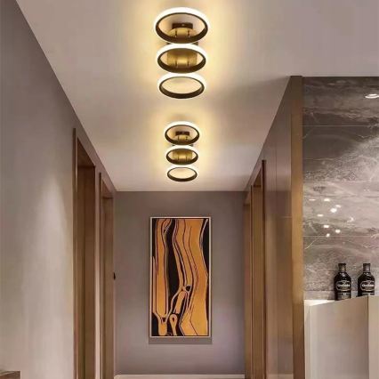 Dimbaar LED-plafondlamp LED/30W/230V 3000-6500K zwart Wi-Fi Tuya + afstandsbediening