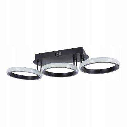 Dimbaar LED-plafondlamp LED/30W/230V 3000-6500K zwart Wi-Fi Tuya + afstandsbediening