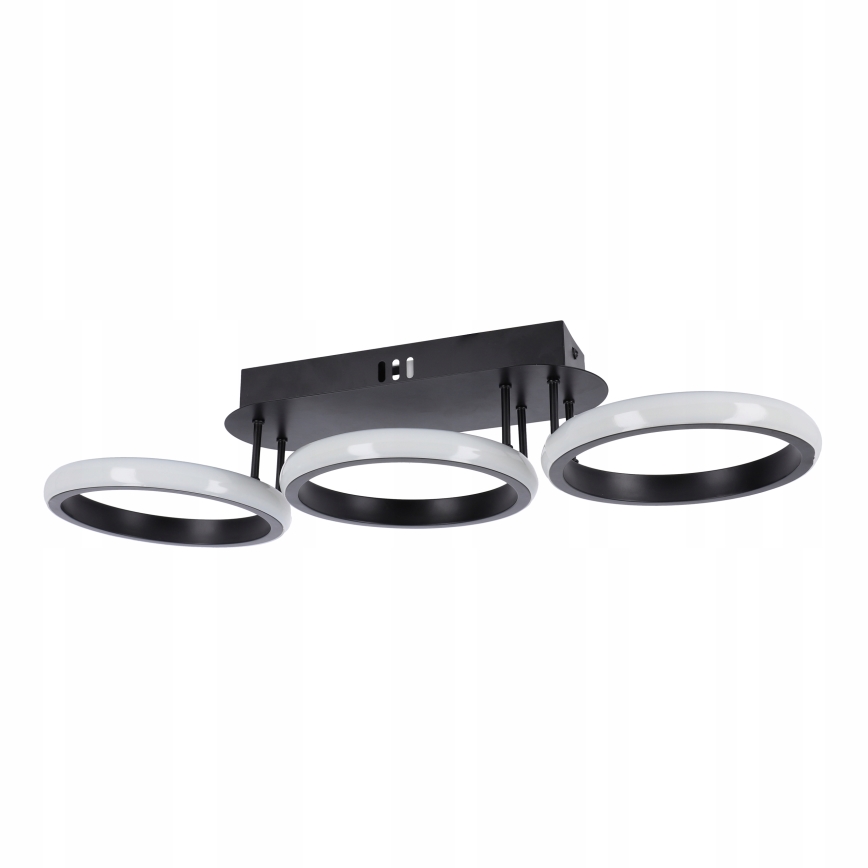 Dimbaar LED-plafondlamp LED/30W/230V 3000-6500K zwart Wi-Fi Tuya + afstandsbediening