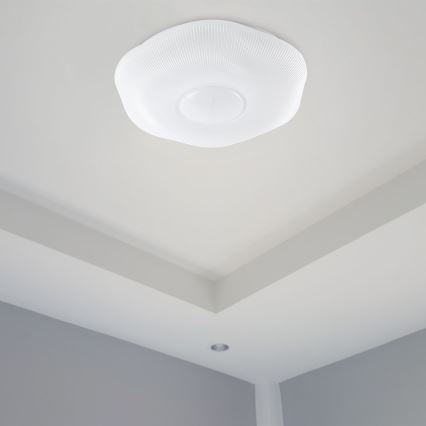 Dimbare LED plafondlamp LED/40W/230V 3000-6500K 40 cm wit + afstandsbediening
