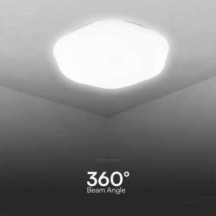 Dimbare LED plafondlamp LED/40W/230V 3000-6500K 40 cm wit + afstandsbediening