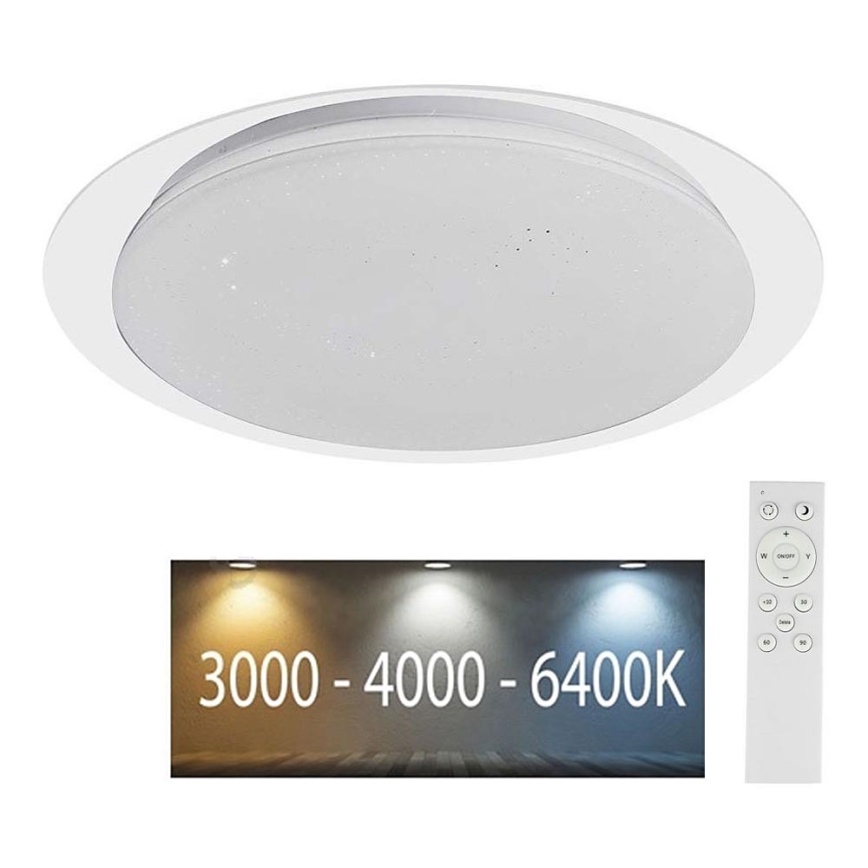 Dimbare LED Plafondlamp LED/40W/230V 3000K/4000K/6500K + afstandsbediening