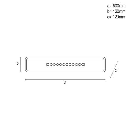 Dimbare LED Plafondlamp LED/42W/230V 3000-6500K wit + afstandsbediening