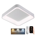 Dimbare LED Plafondlamp LED/45W/230V 3000-6500K wit + afstandsbediening